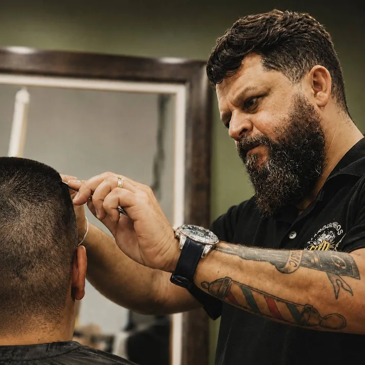Marquinhos, fundador da Marquinhos Barber Shop